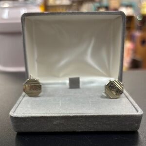 Silver “LGS” Monogramed Cufflinks